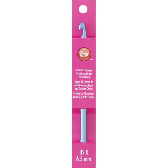 Boye Aluminum Crochet Hook 6"-Size K10.5/6.5mm