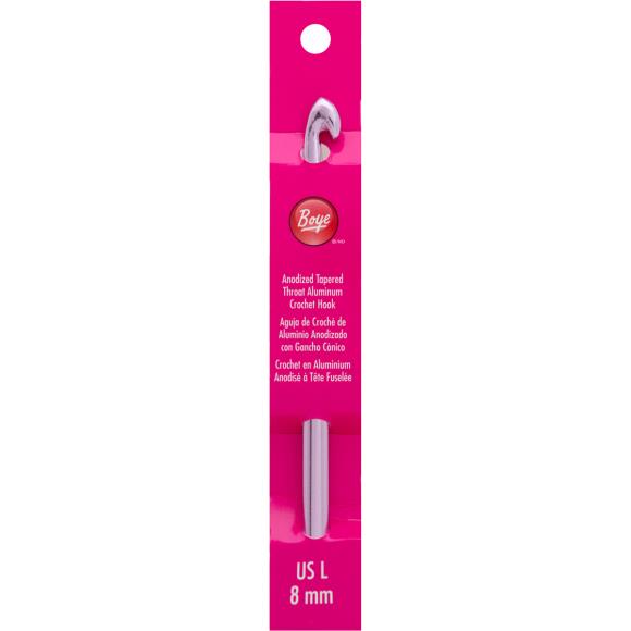 Boye Aluminum Crochet Hook 6"-Size L11/8mm