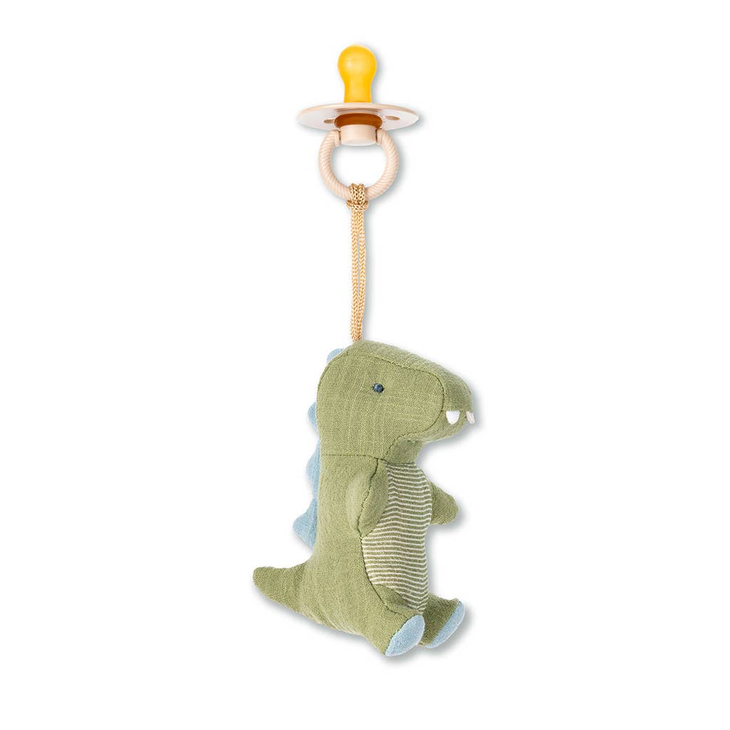 *NEW* Bitzy Pal Natural Rubber Pacifier & Stuffed Animal: Cow