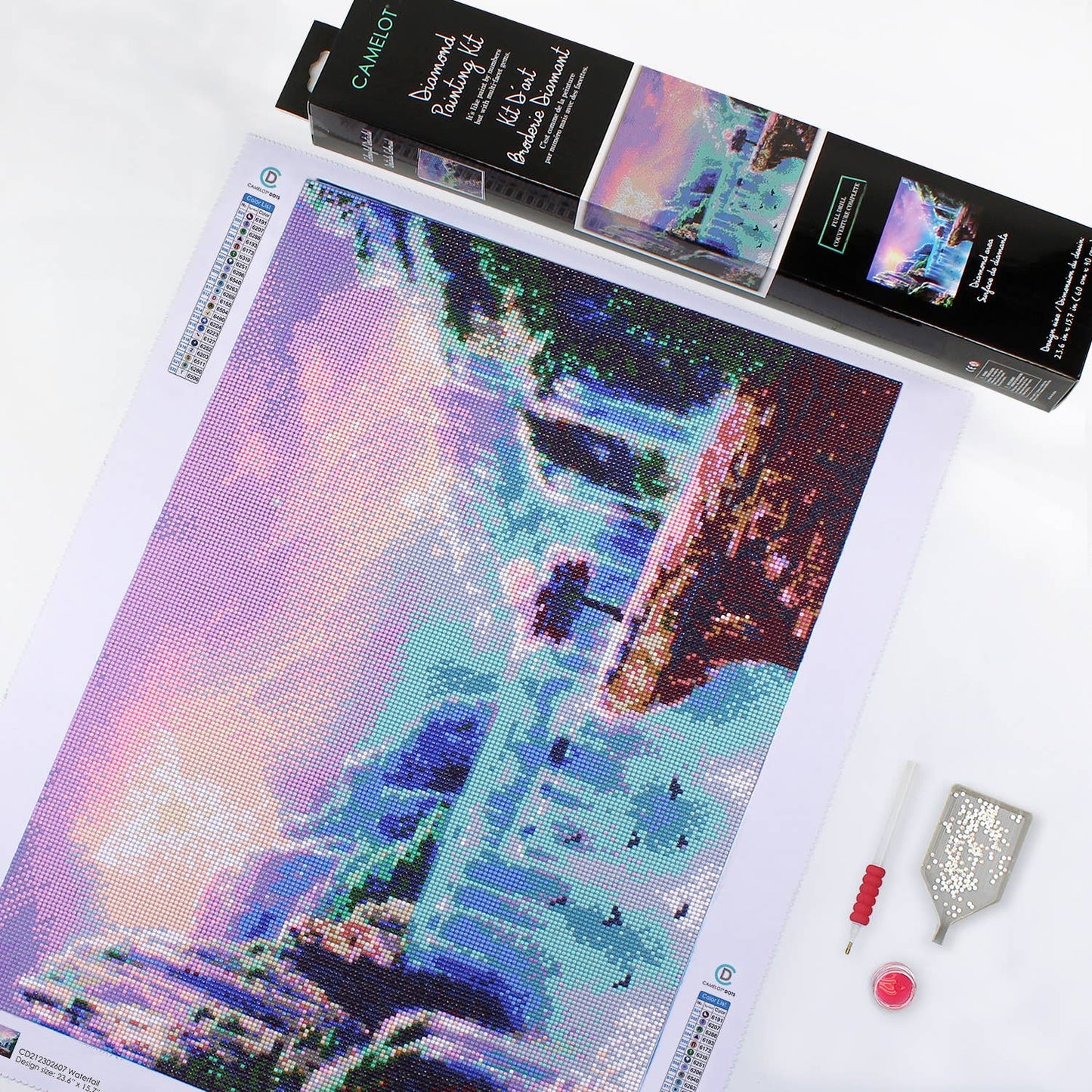 Waterfall Diamond Painting Kit: 01 Multi