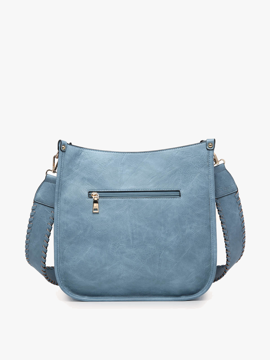 Chloe Tribal Crossbody w/ Guitar Strap: Blue