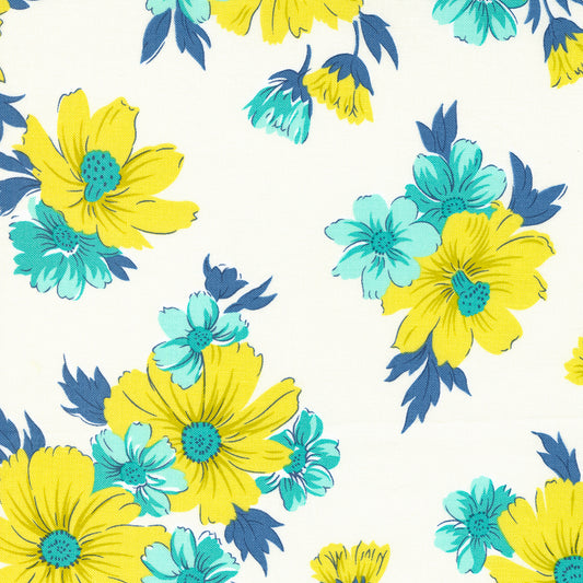 Moda Fabric Feed Sacks Good Works Wildflower Cloud 23350 11 by Linzee Kull Mcray