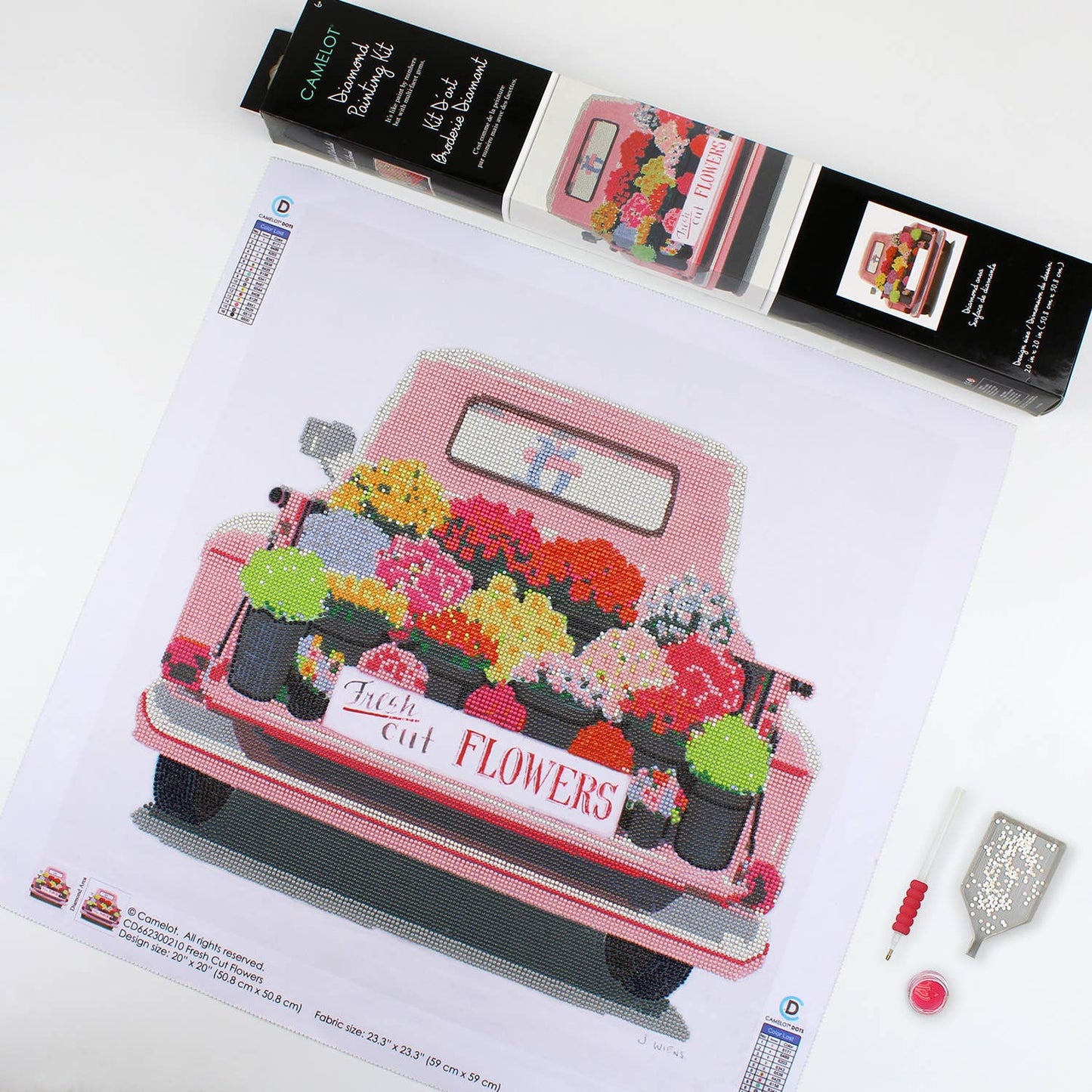 Fresh Cut Flowers Diamond Painting Kit: 01 Multi