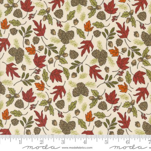 The Great Outdoors Cloud 20883 11 Moda Forest Foliage Landscape and Nature Leaves Pine Cones