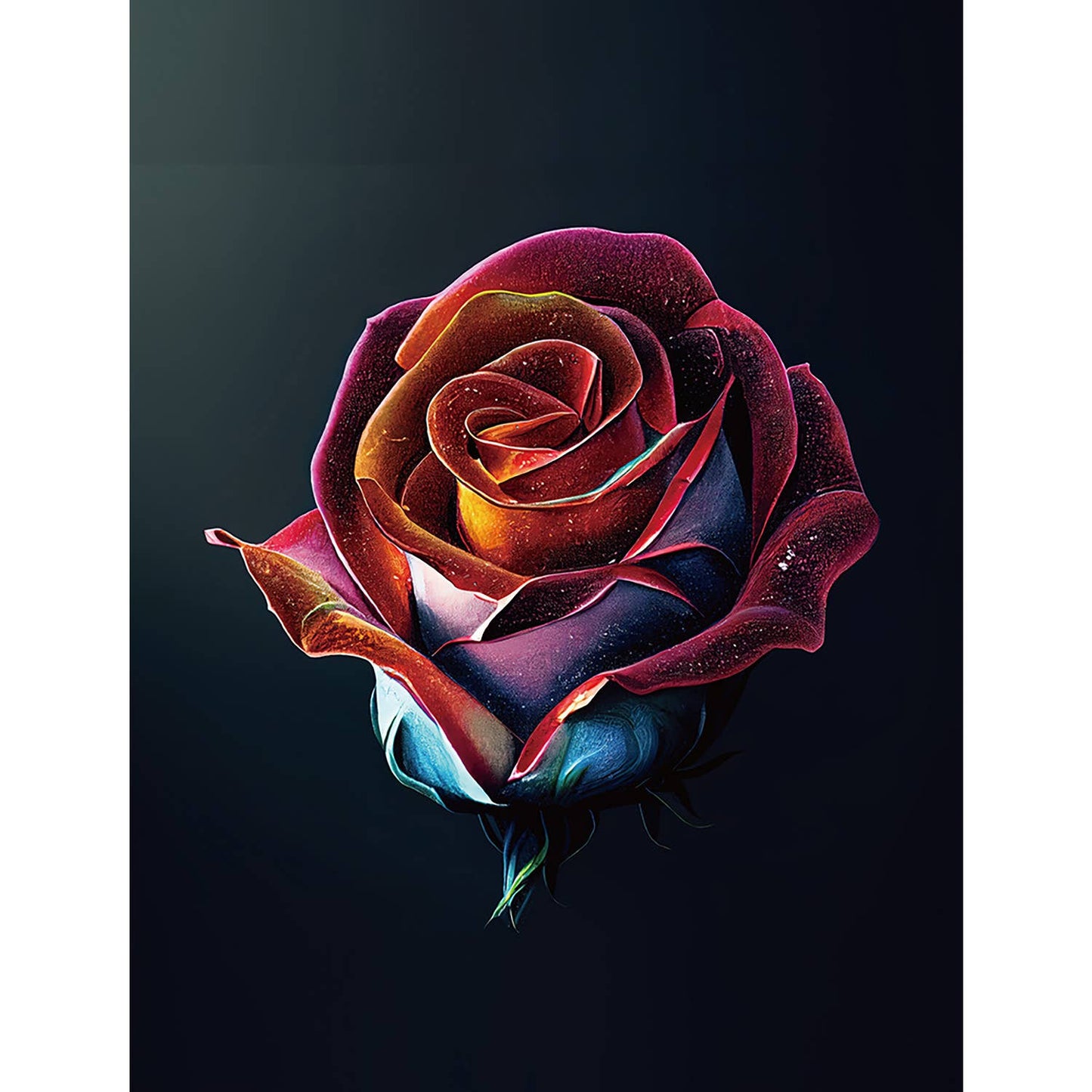 Dark Rose Diamond Painting Kit: 01 Multi