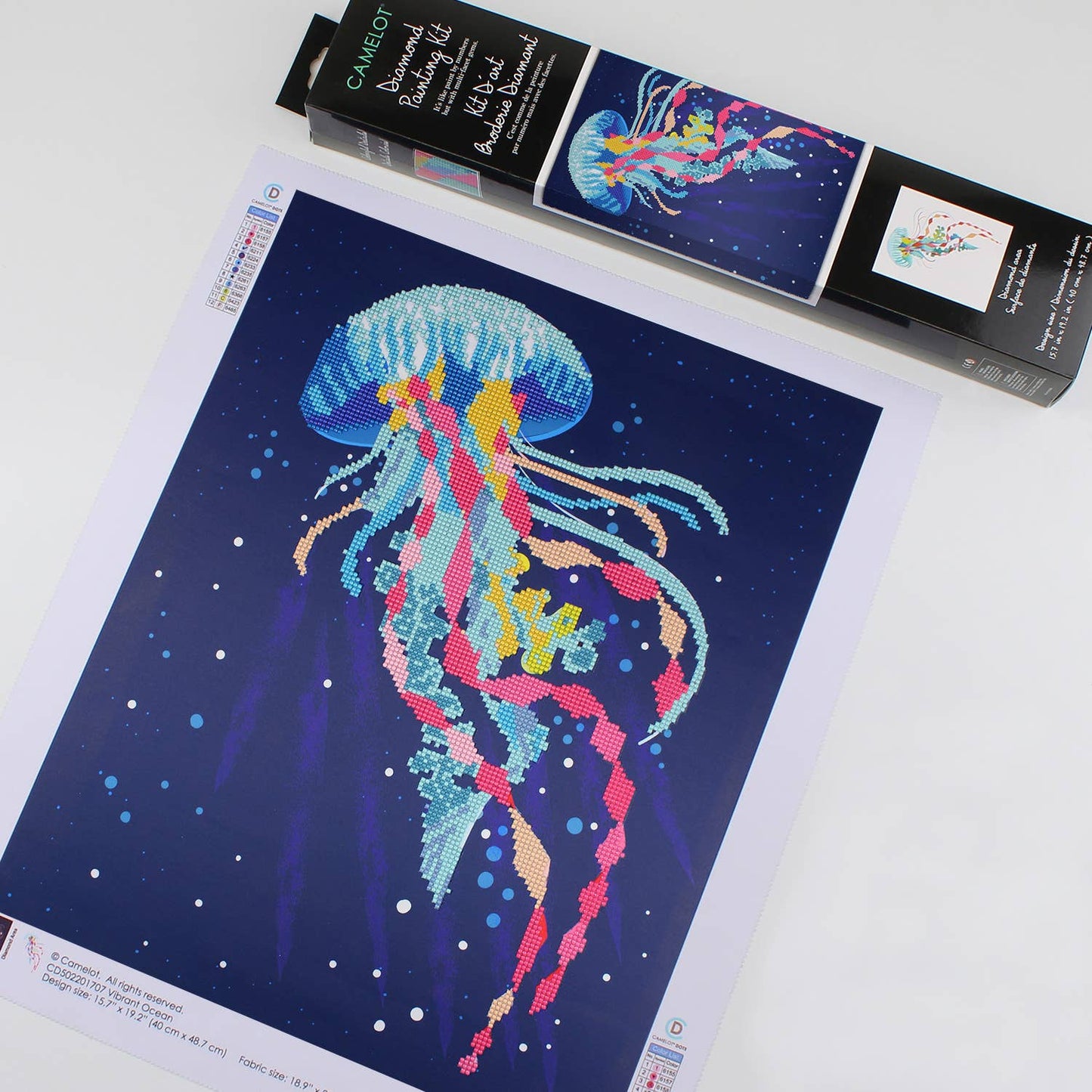 Vibrant Ocean Diamond Painting Kit: 01 Multi