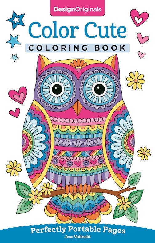 Color Cute Coloring Book - Take Along Adult Coloring Designs