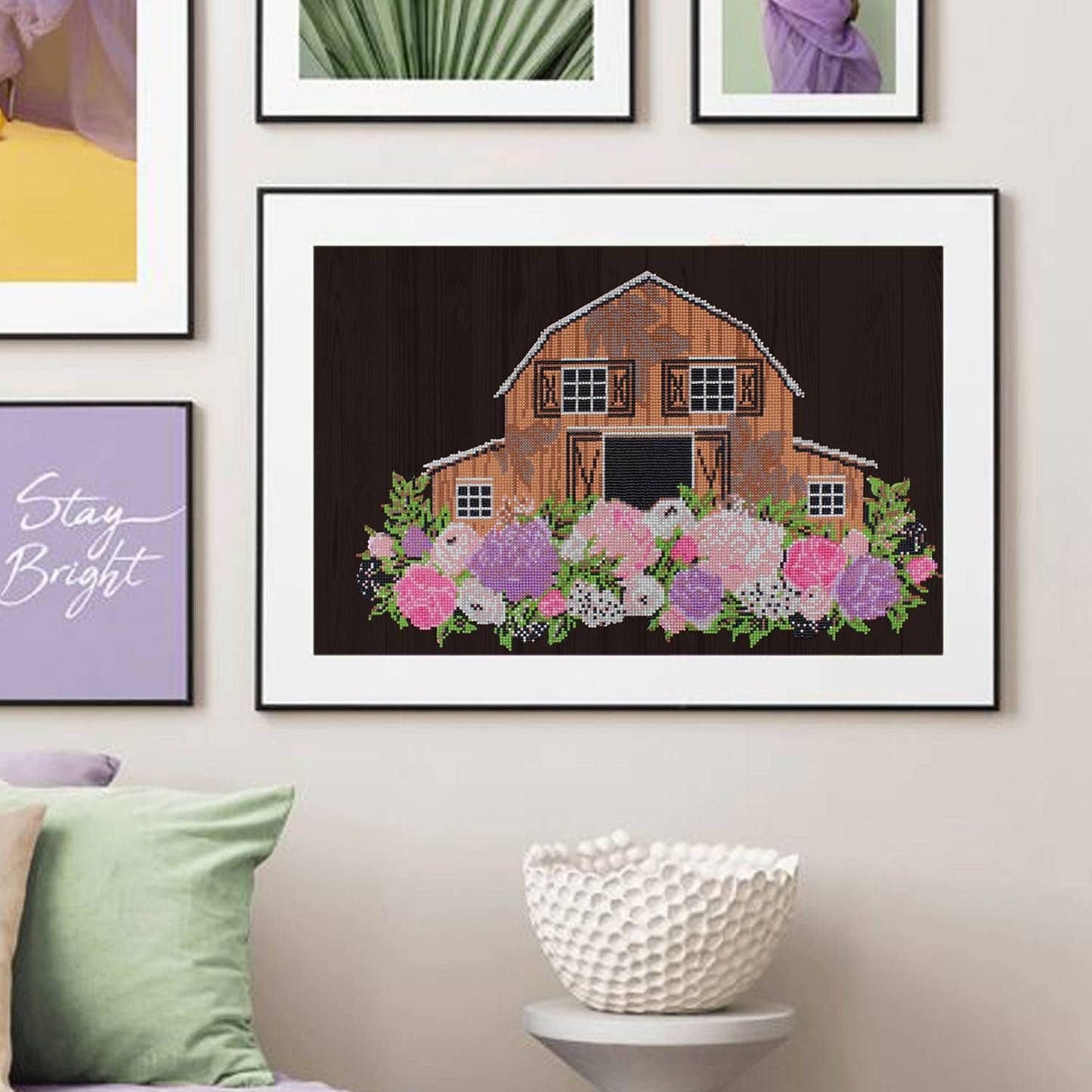 Cozy Farm Diamond Painting Kit: 01 Multi