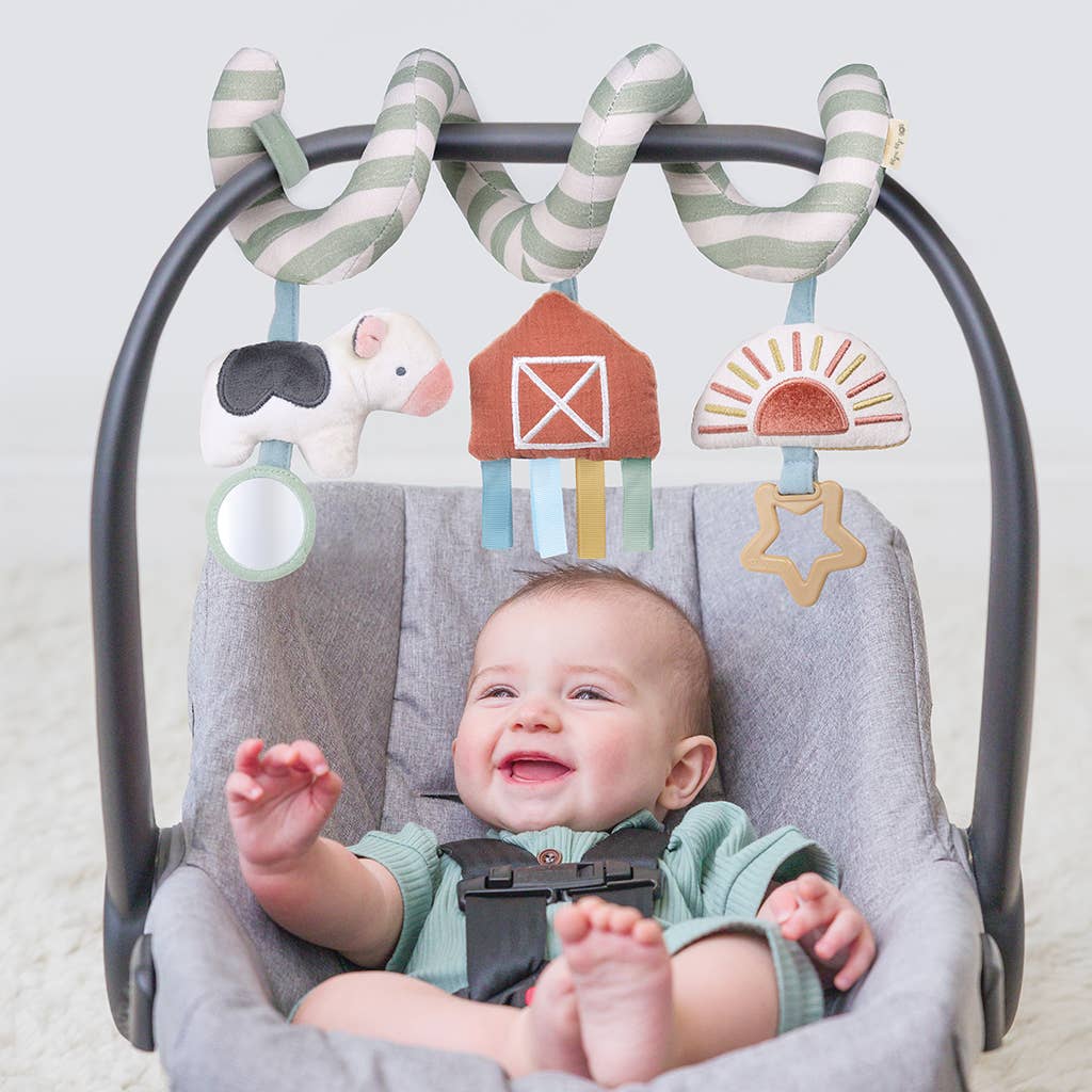 *NEW* Itzy Bitzy Spiral Car Seat Activity Toy: High Contrast