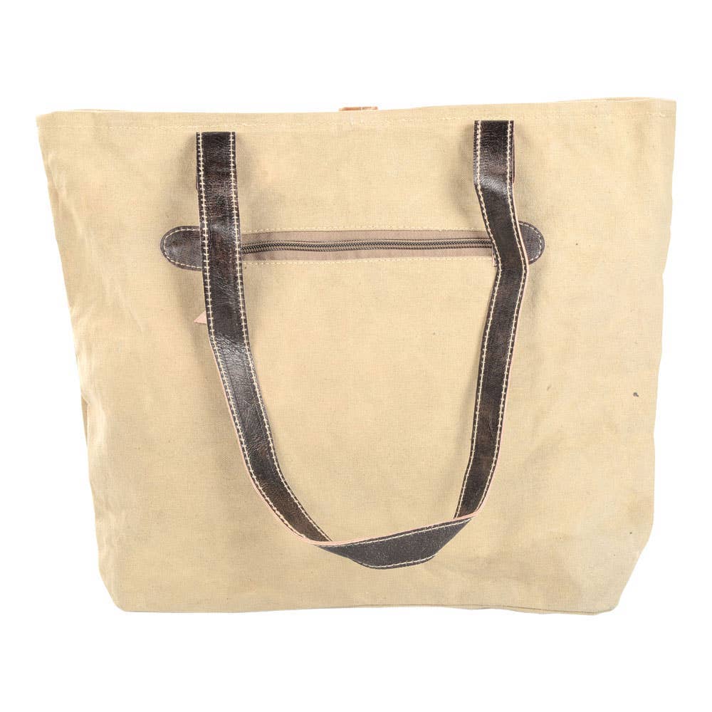 Adventure Tote Bag With Faux Fur Buckle