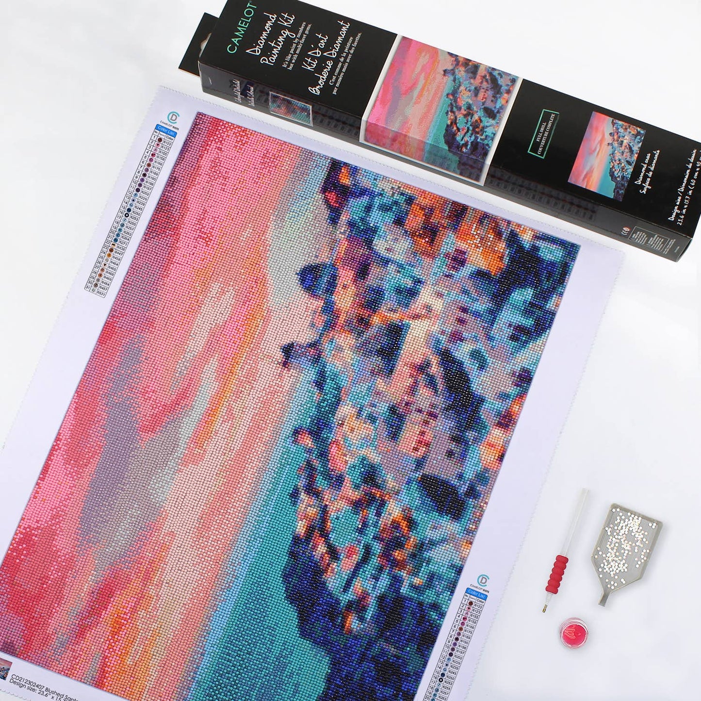 Blushed Santorini Diamond Painting Kit: 01 Multi