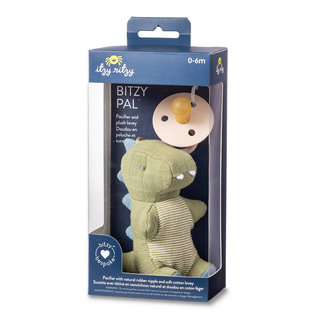 *NEW* Bitzy Pal Natural Rubber Pacifier & Stuffed Animal: Cow