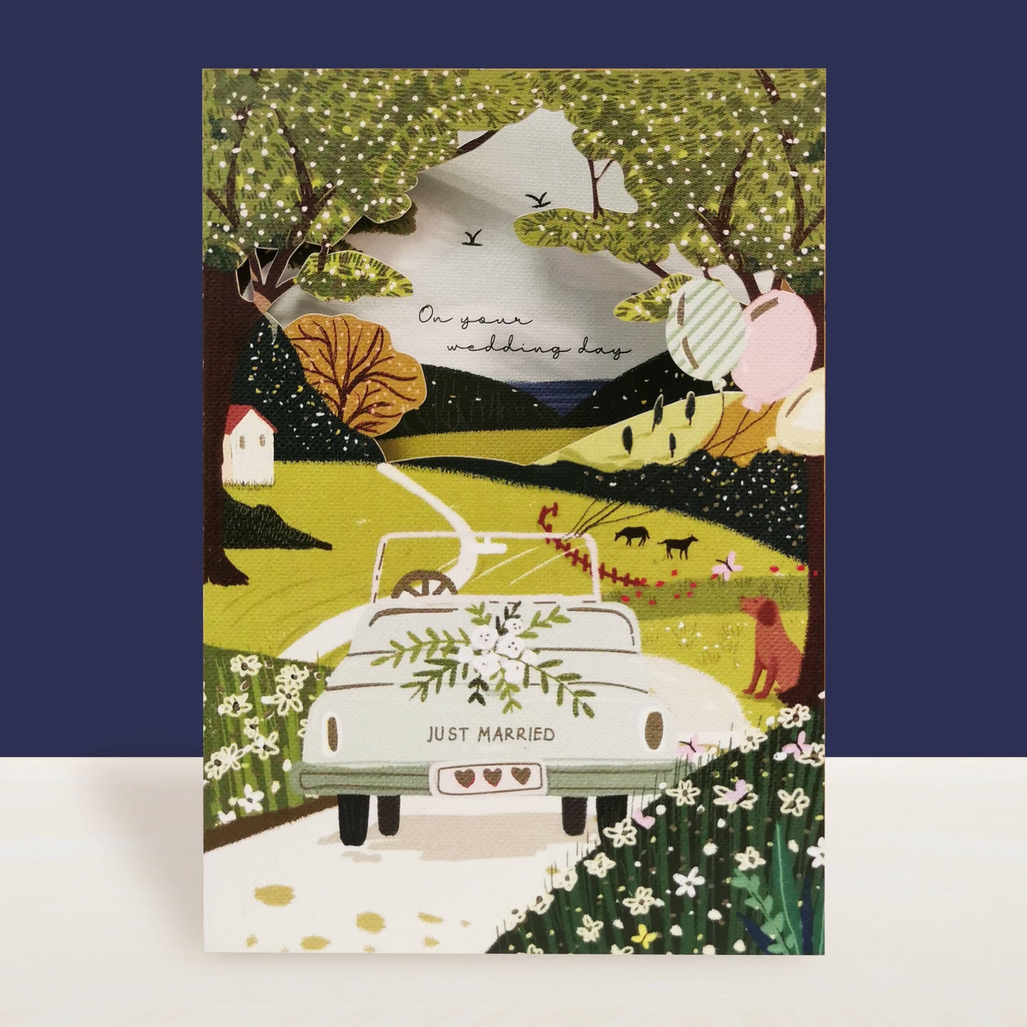 Original paper cut card - AL171