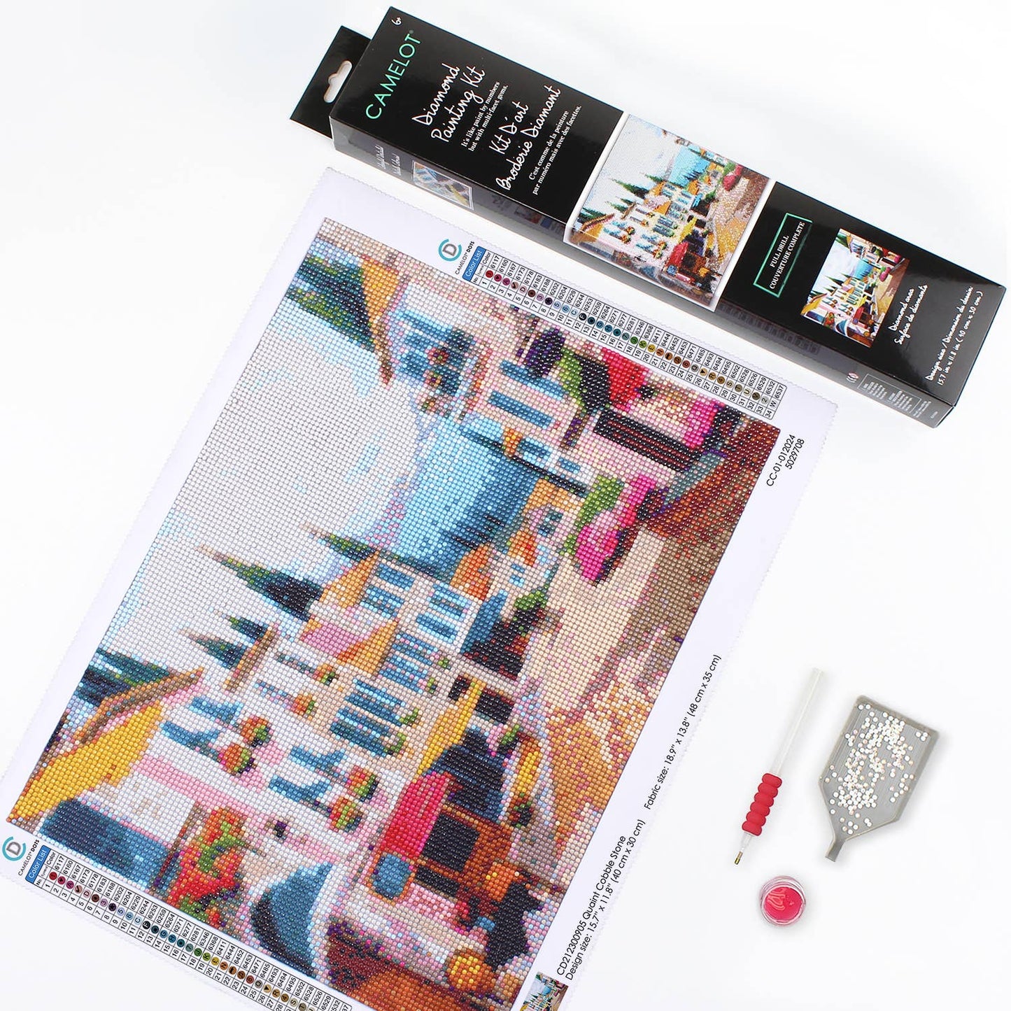 Quaint Cobble Stone Diamond Painting Kit: 01 Multi