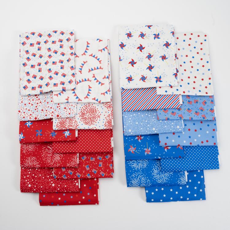 Holiday Americana Charm Pack 20760PP Moda American Flags Red White and Blue