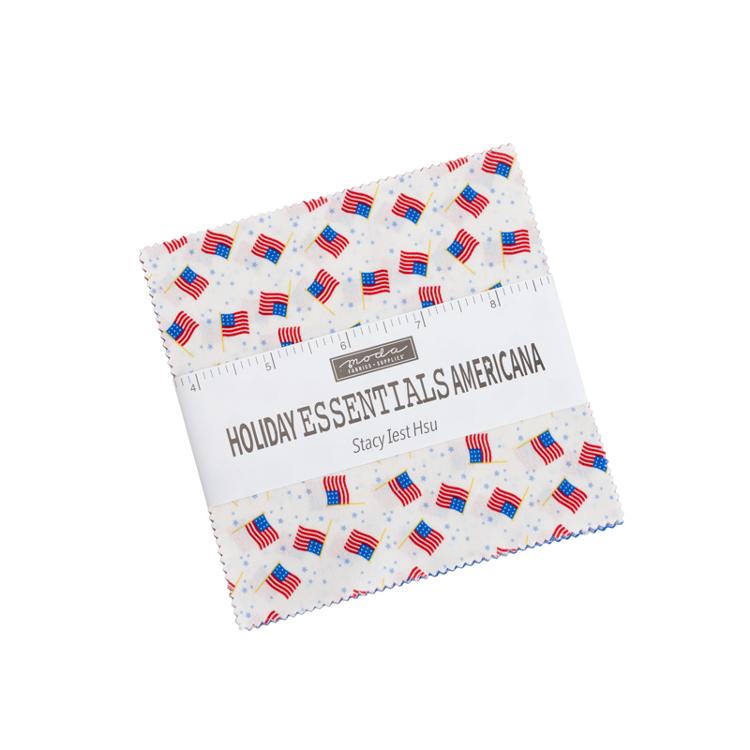 Holiday Americana Charm Pack 20760PP Moda American Flags Red White and Blue