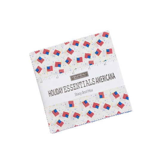 Holiday Americana Charm Pack 20760PP Moda American Flags Red White and Blue
