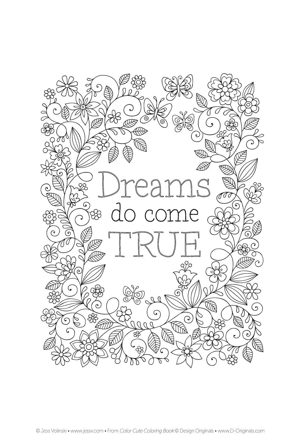 Color Cute Coloring Book - Take Along Adult Coloring Designs