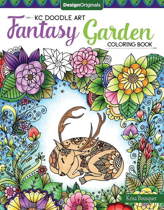 KC Doodle Art Fantasy Garden Coloring Book