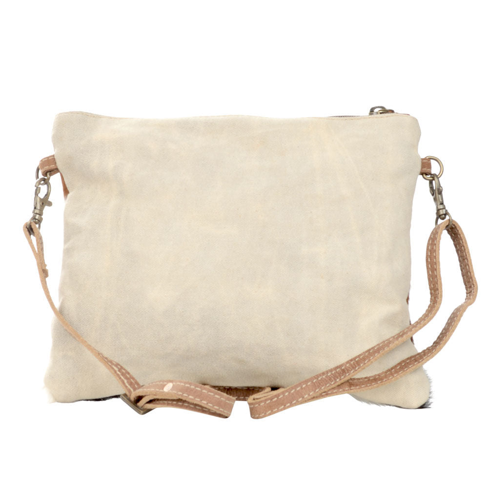 Clea Ray Canvas and Cowhide Vintage Deer Original Crossbody Bag