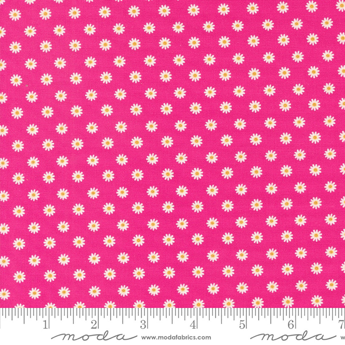 Moda Fabrics Vintage Soul Cathe Holden 7439 20 Hot Pink Daisy