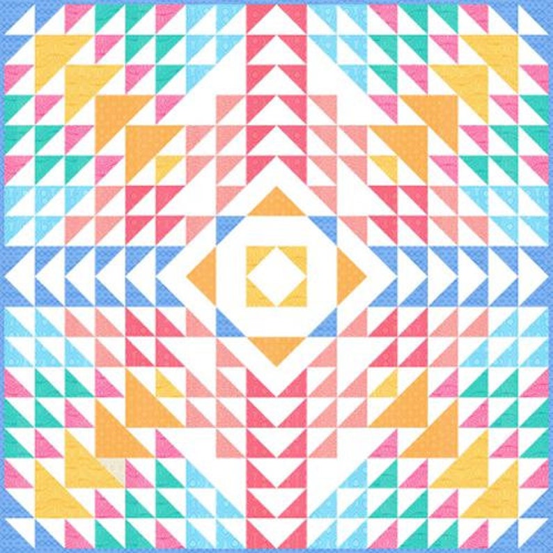 Rainbow Sherbet Kit KIT45020 Moda Precuts  100% Cotton pattern- fabric- binding  54" X 54"