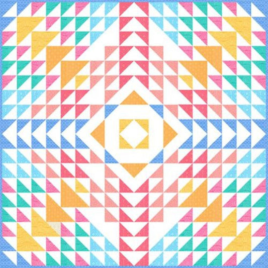 Rainbow Sherbet Kit KIT45020 Moda Precuts  100% Cotton pattern- fabric- binding  54" X 54"