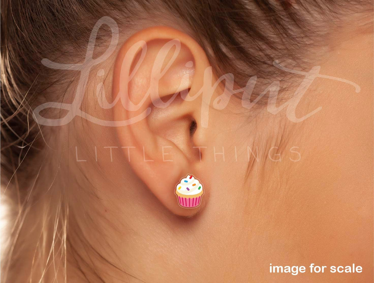Lilliput Birthday Cupcake Earrings
