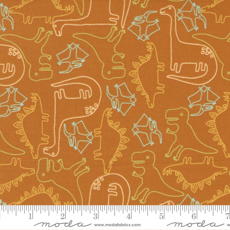 Stomp Stomp Roar Lava Dinosaur Fabric 20821 19