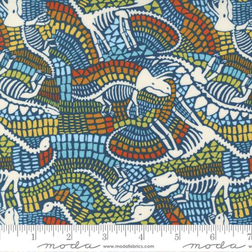 Stomp Stomp Roar Teal Dinosaur Fabric 20822 16