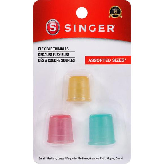 SINGER Sew Cute Flexible Thimbles-3/Pkg