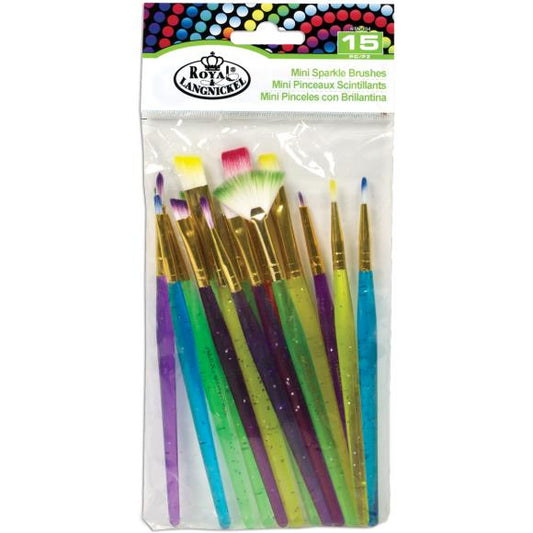 Royal & Langnickel(R) Mini Sparkle Brush Set 15/Pkg-