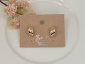TRIPLE HOOP STUD EARRINGS.