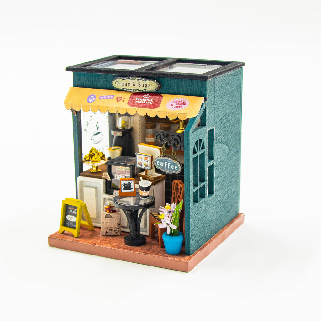 DIY Miniature House Kit: Cream & Sugar