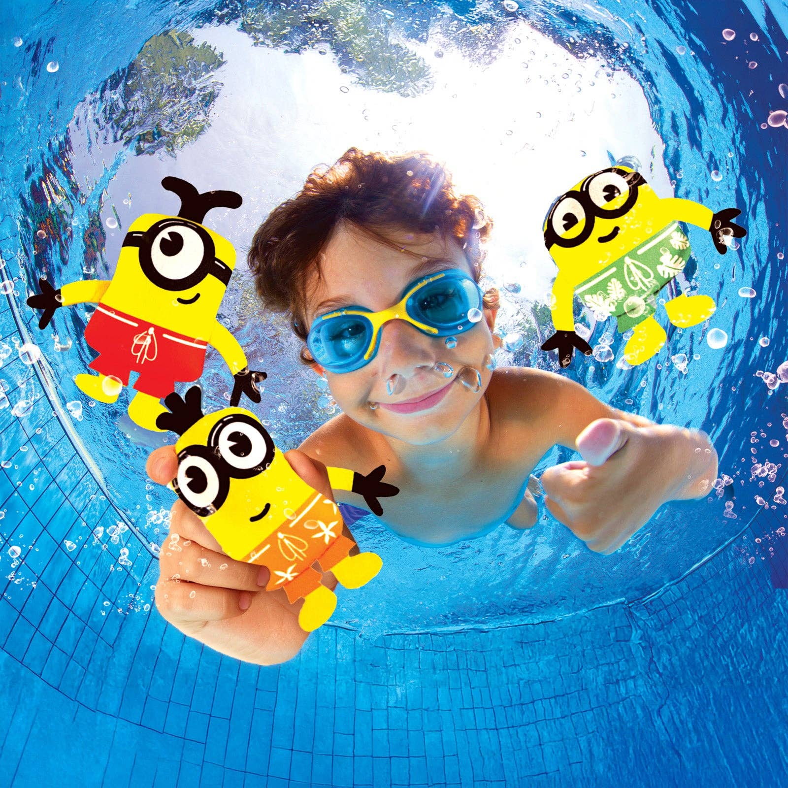 💛 Minions Neoprene Diving Toys – Kevin, Bob & Stuart Set