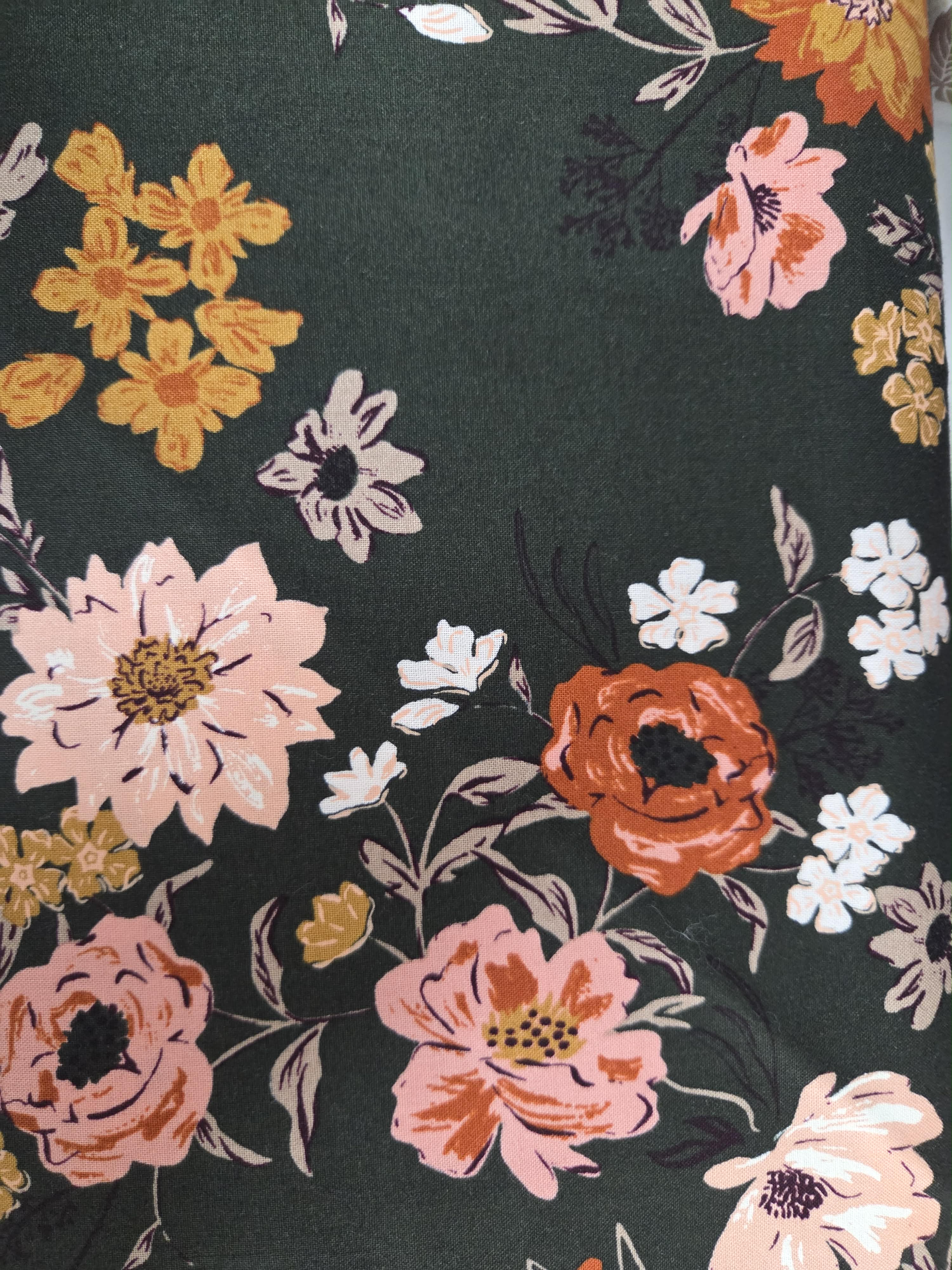 Forged Found and Hand Me Down – Dark Green Floral