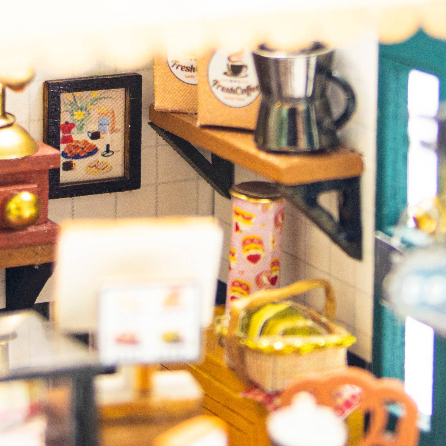 DIY Miniature House Kit: Cream & Sugar