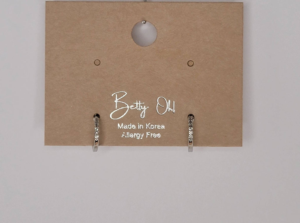 MINI HOOP TARNISH FREE EARRINGS.: GOLD