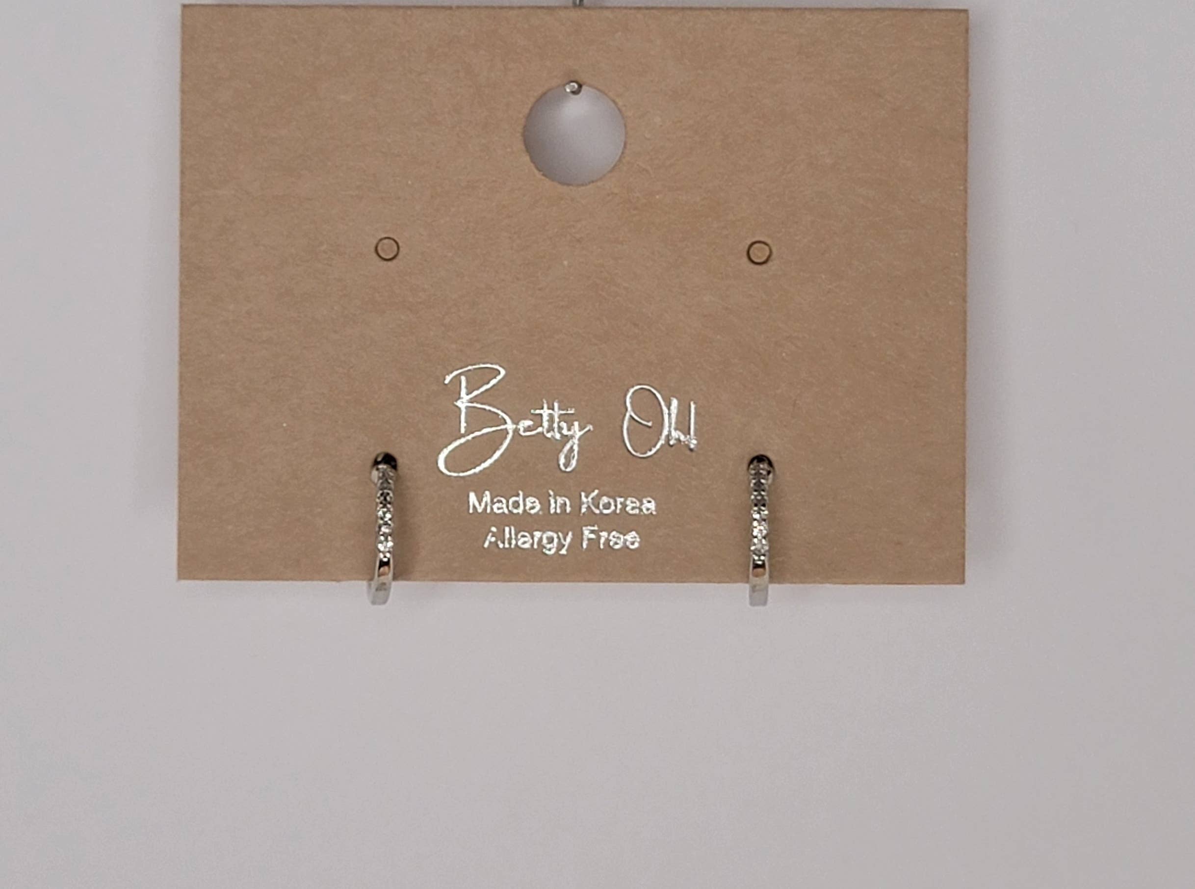 MINI HOOP TARNISH FREE EARRINGS.: GOLD