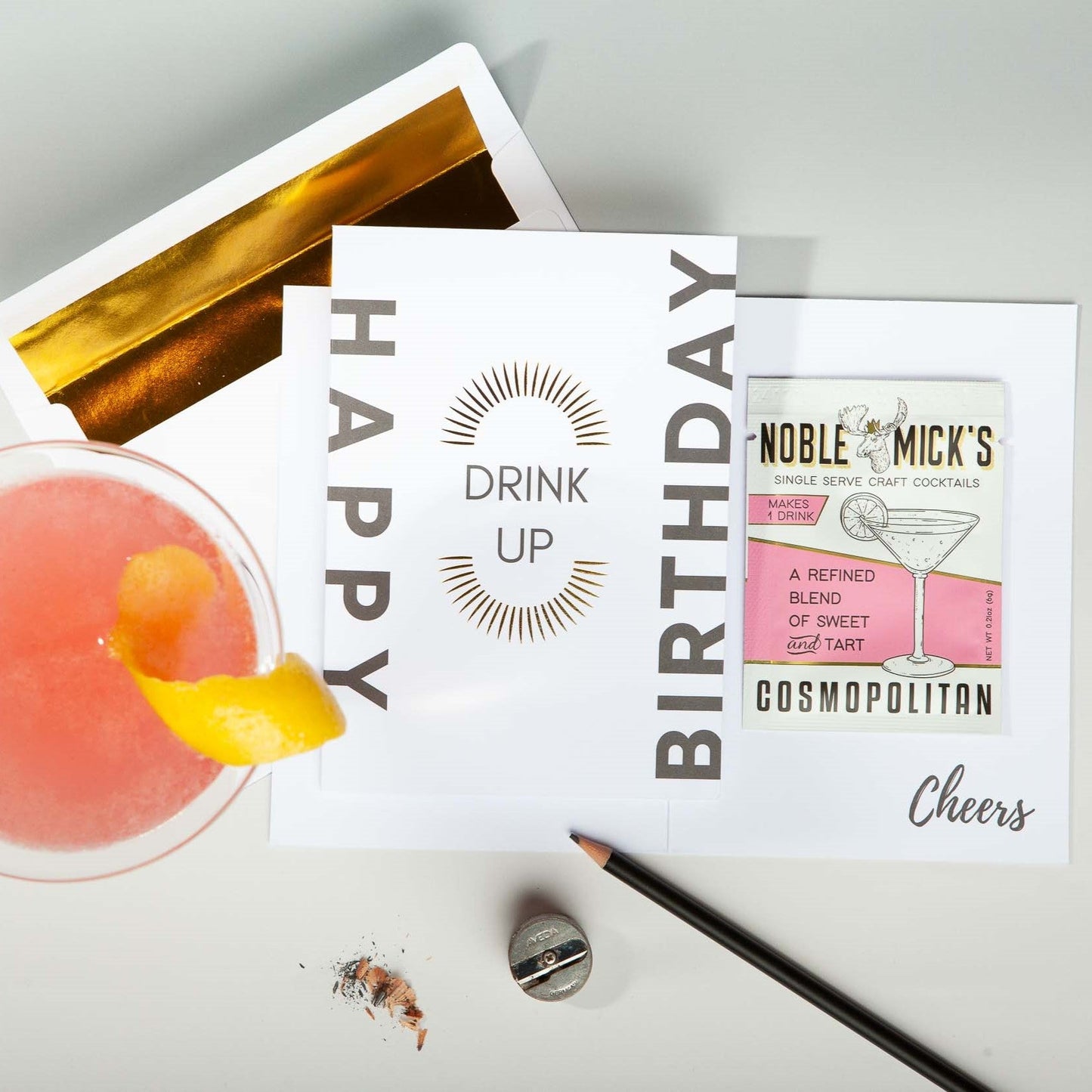 Drink Up Birthday Card