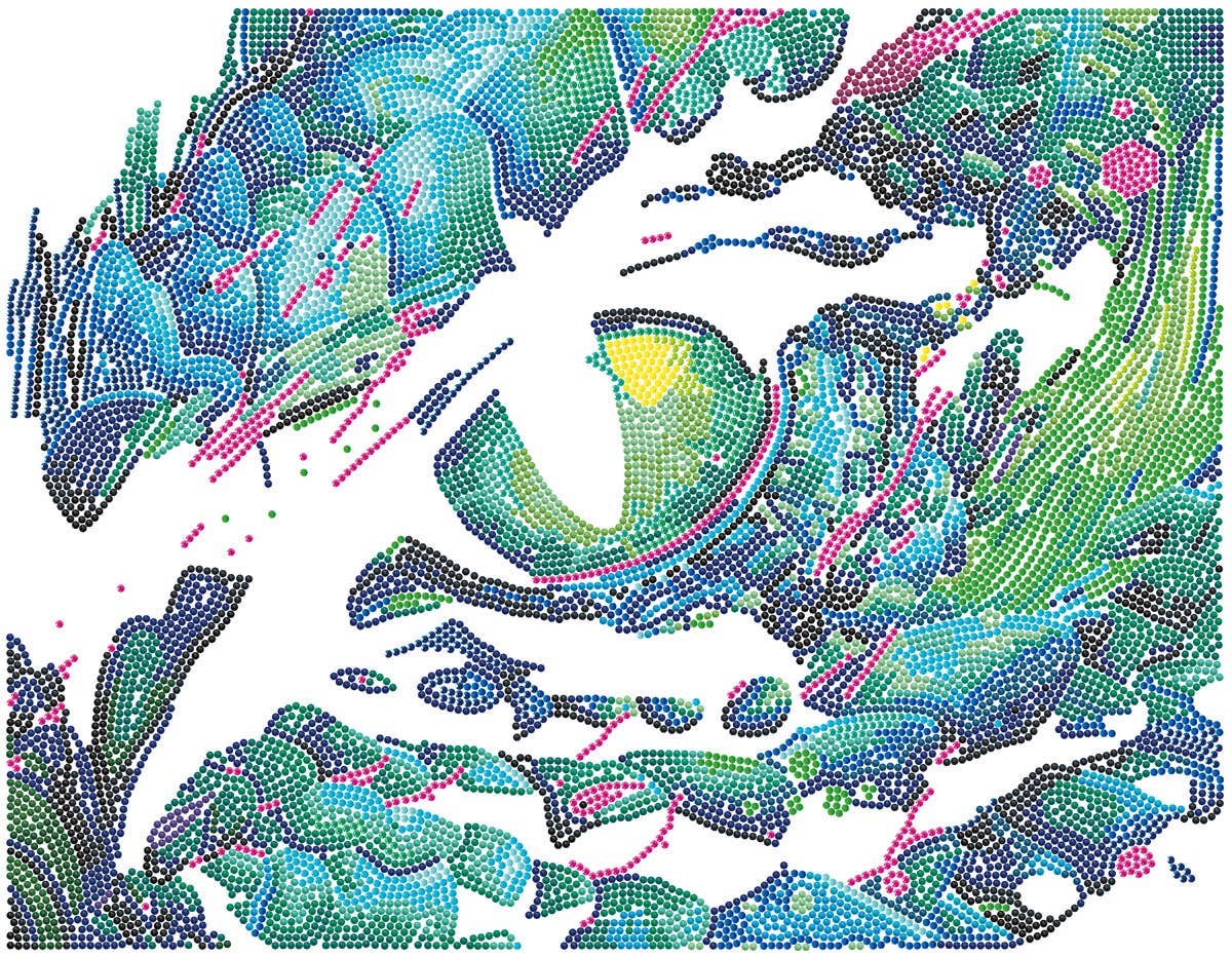 Neon Flock Dragon Eye