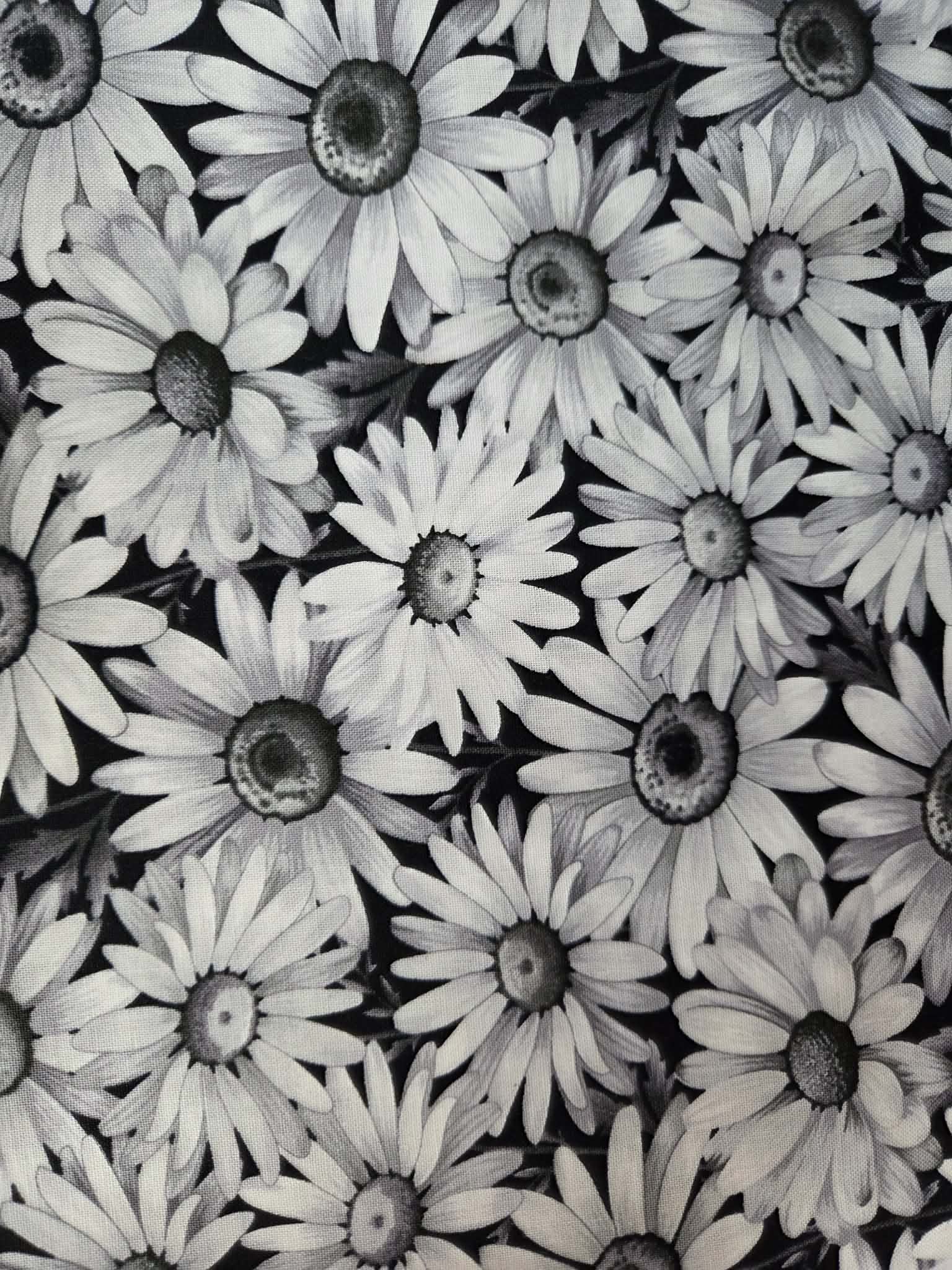 Scarlet's Treasure – Midnight Daisies Fabric
