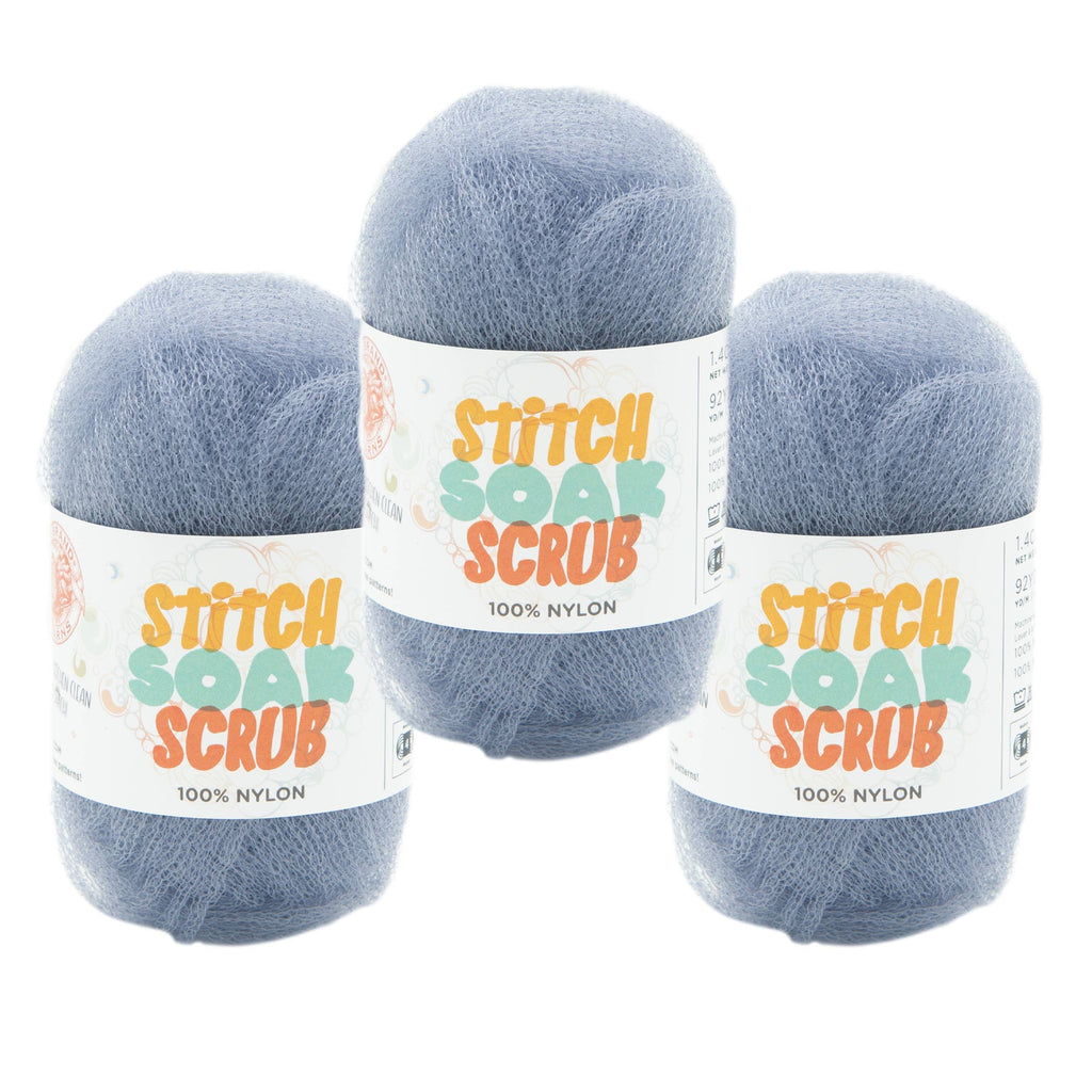 Lion Brand Yarn Stitch Soak Scrub Eventide 3 Pack