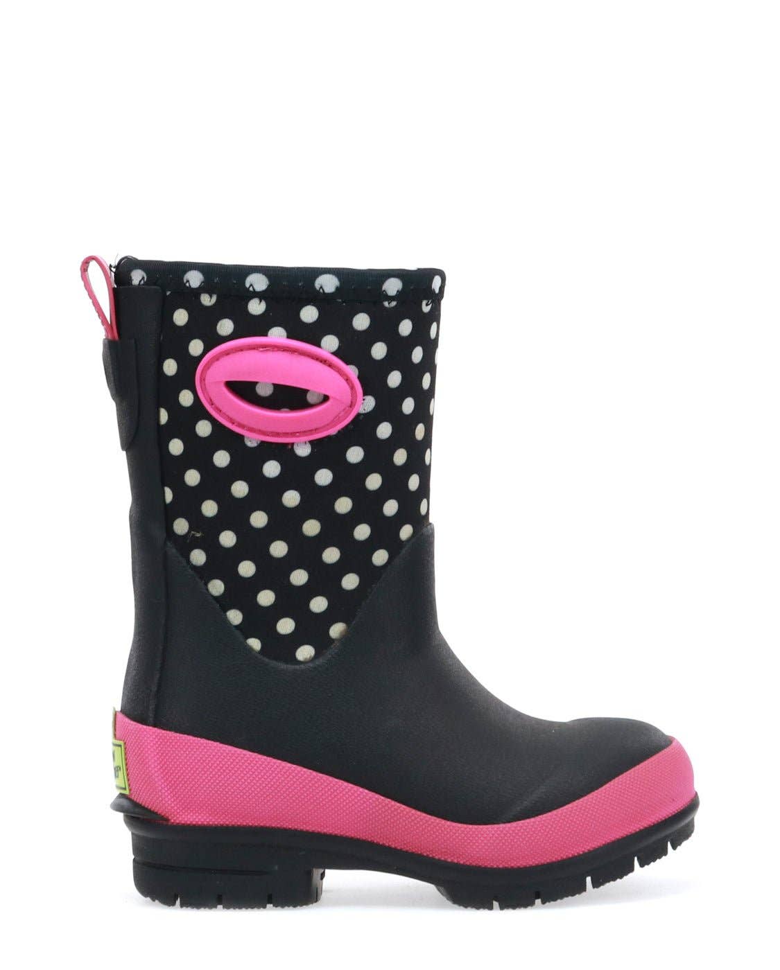 Kids Youth Chloe Dot Neoprene Cold Weather Boot - Black: Navy / 10 Toddler