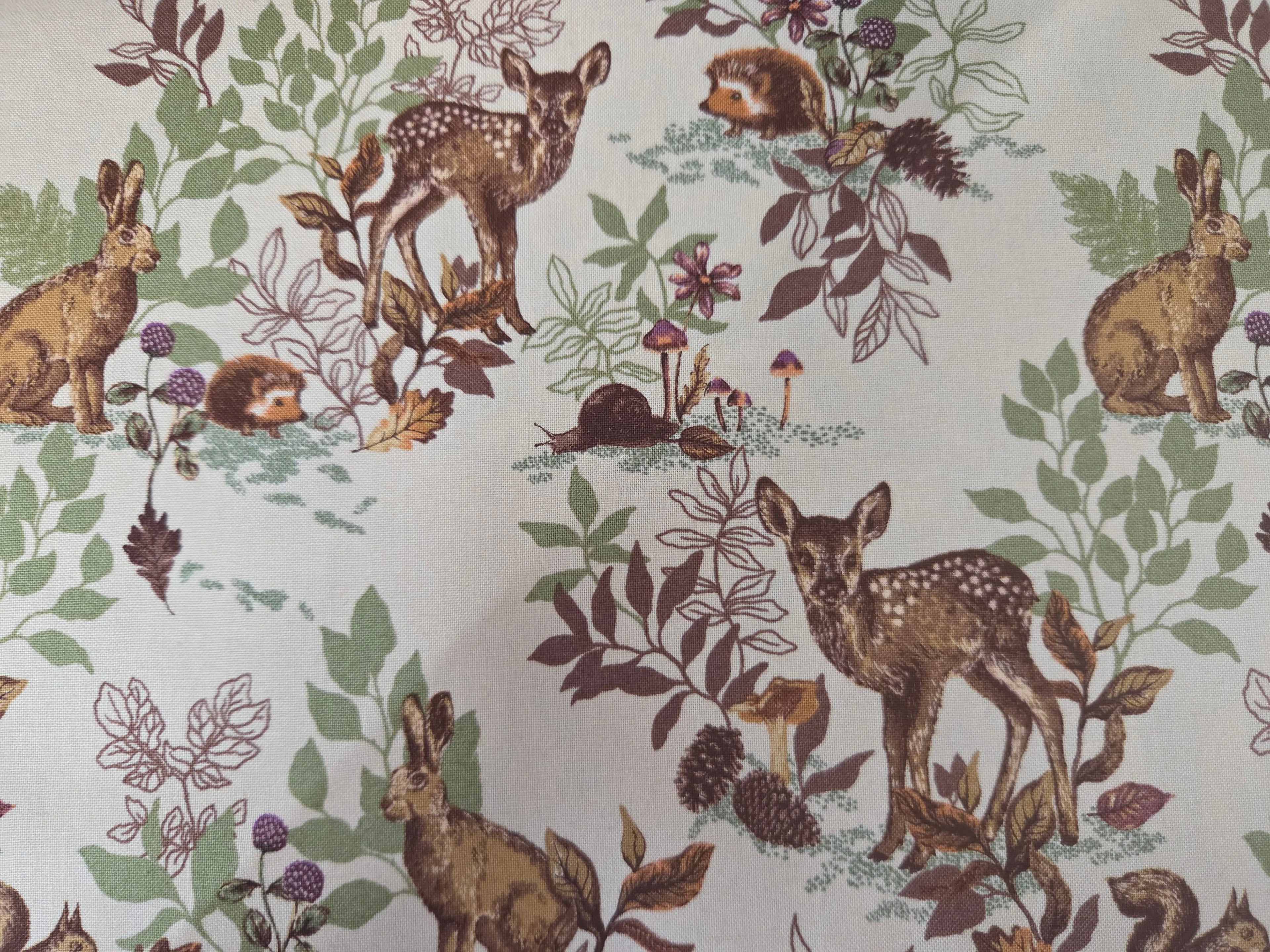 Autumn Forest – Woodland Deer & Botanicals Fabric