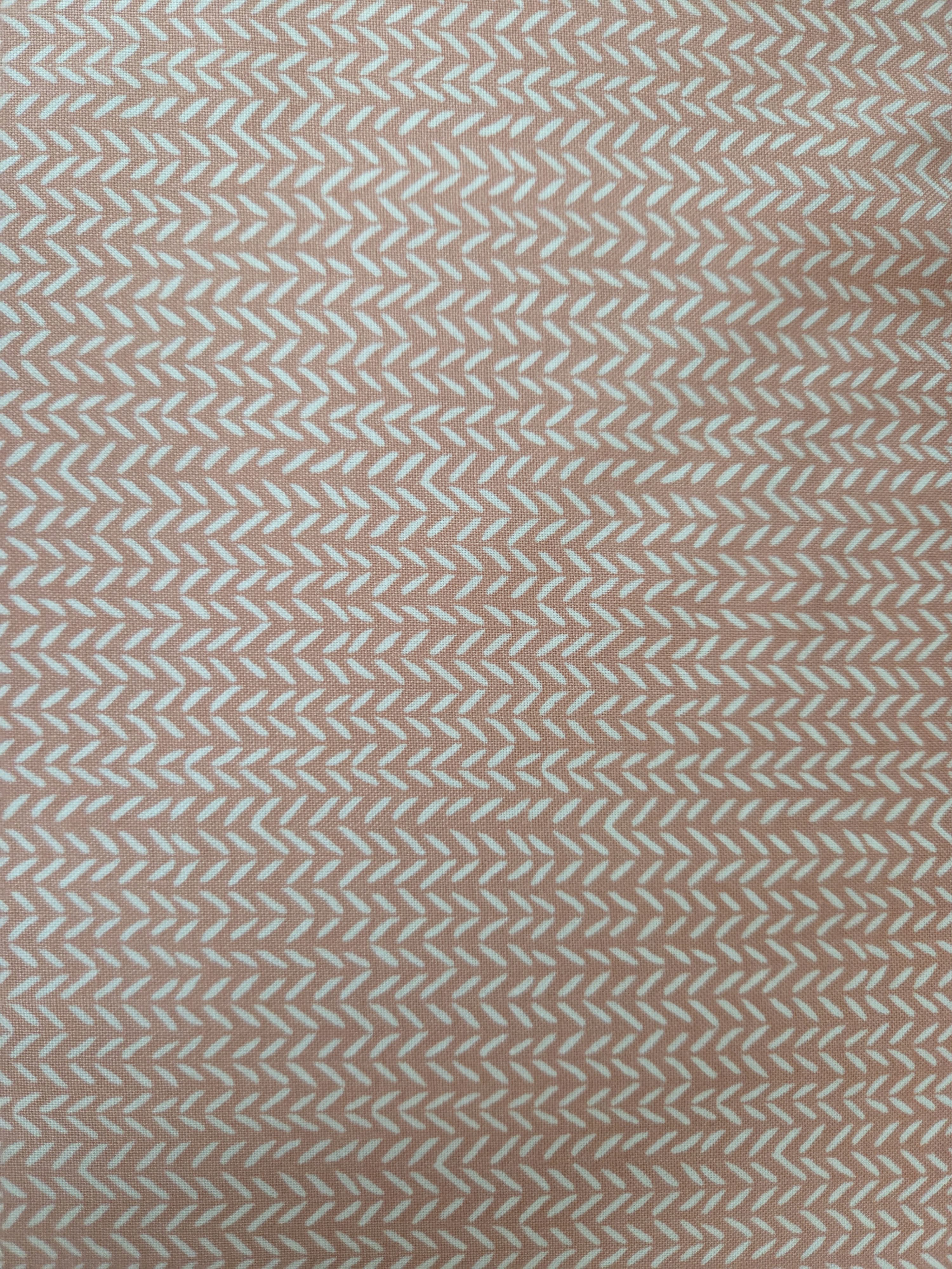 Lucky – Coral Herringbone