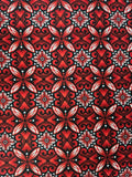 Scarlet Days and Nights – Scarlet Medallion Floral Fabric