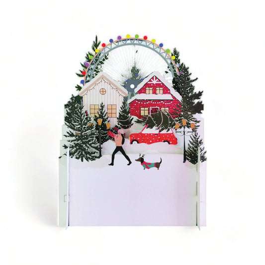 Christmas Miniature World pop up card