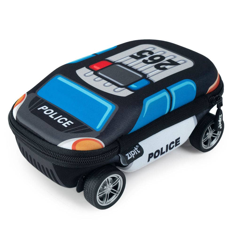 ZIPIT Truck Box, Gift Pencil Case for Boys: Police Car