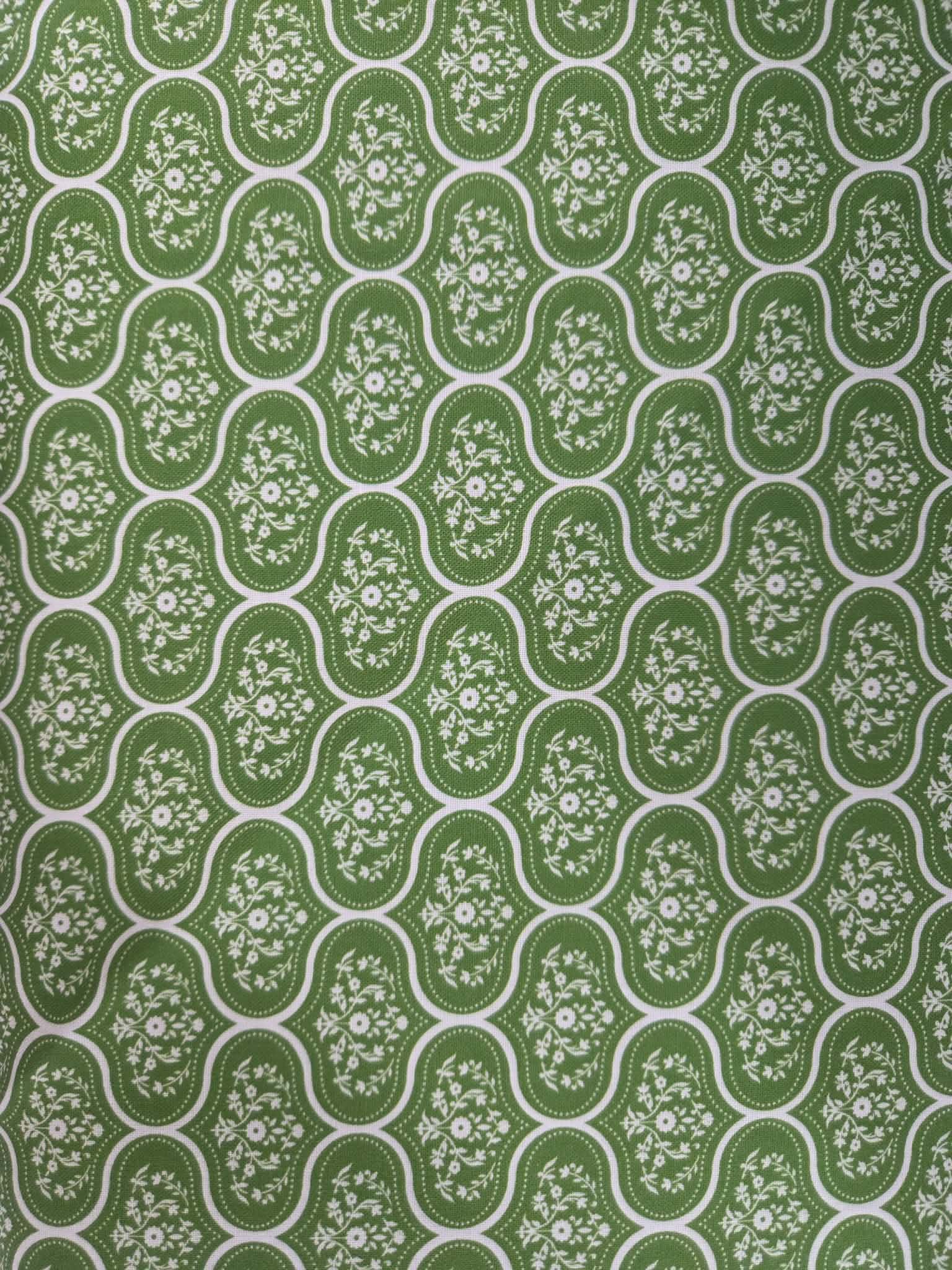 Matilda – Belle Floral Medallion Fabric (Green)